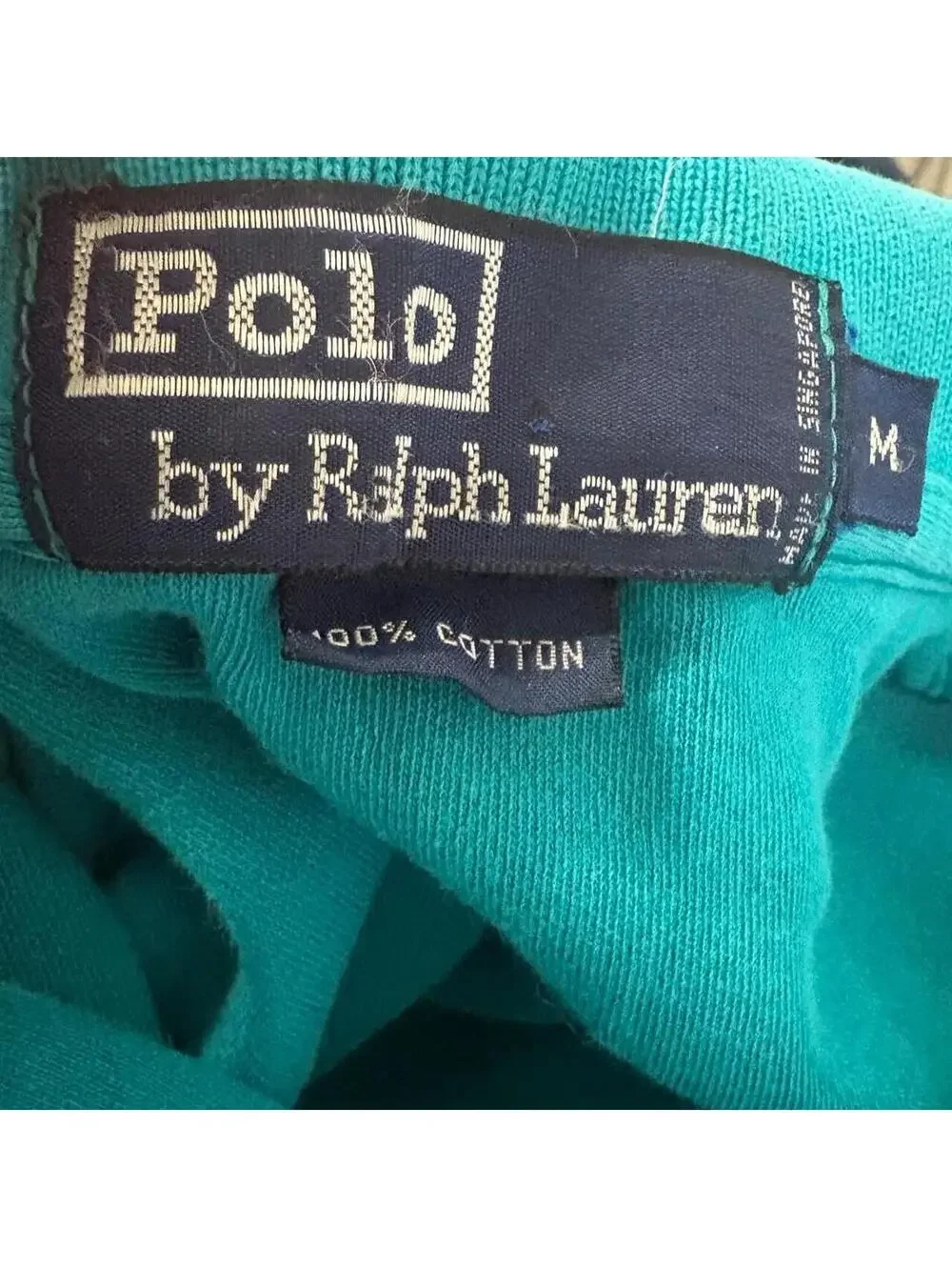 Beautiful Fire vintage Polo Ralph Lauren blue cotton polo shirt